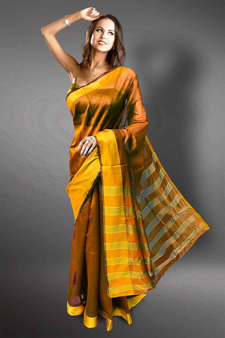 Plain Cotton Silk Saree