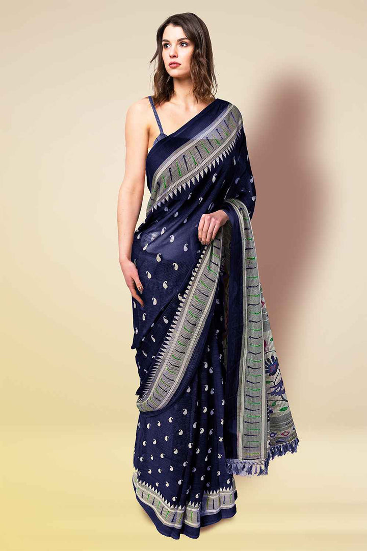 Plain Georgette Saree