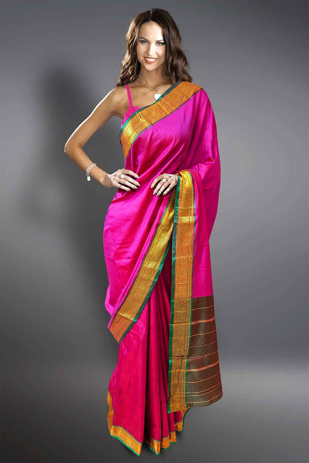 Purple Pattu Saree