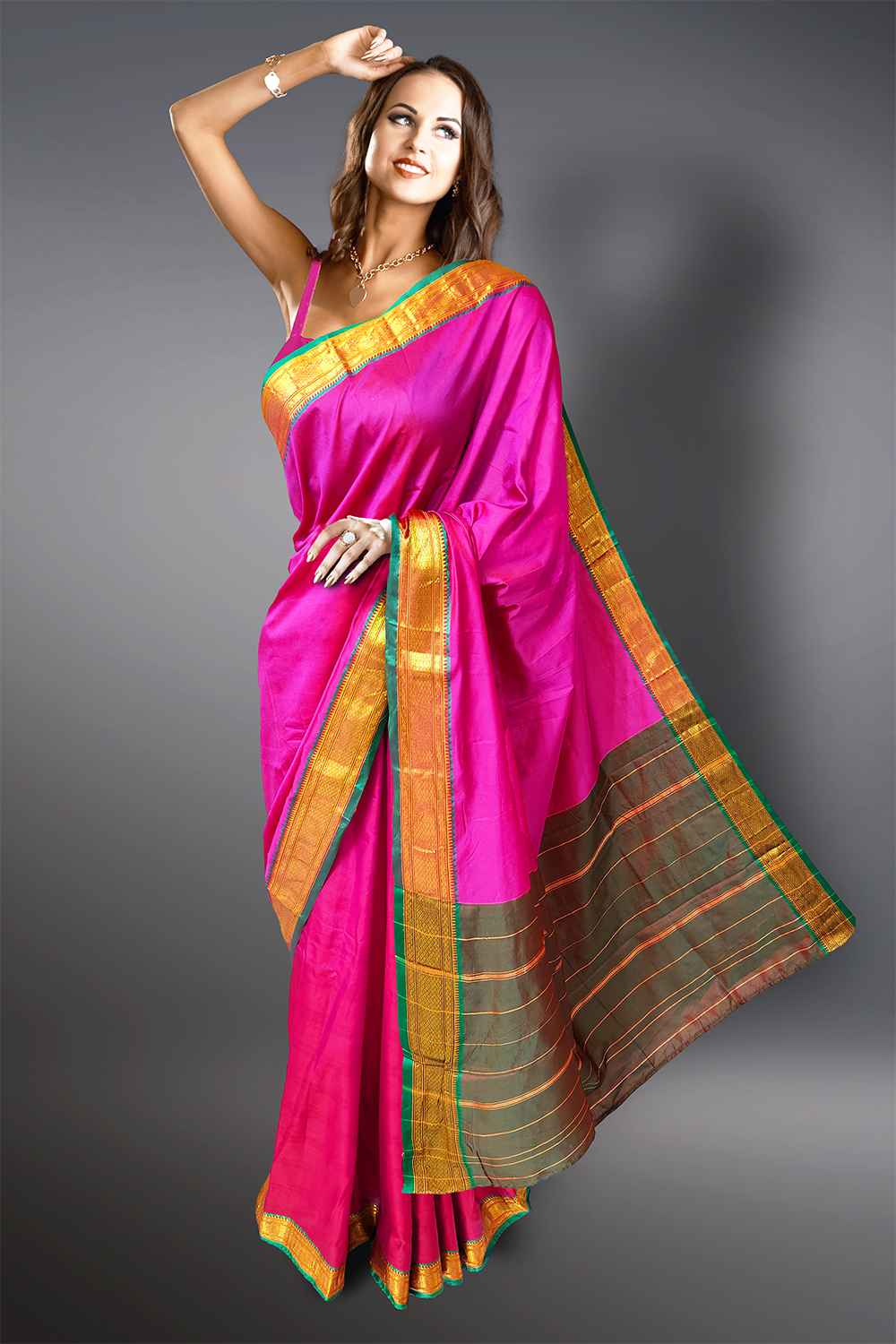 Purple Pattu Saree