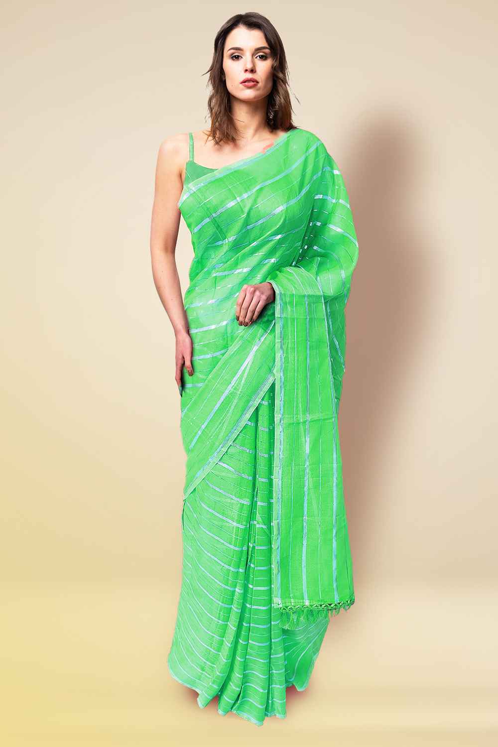 Sea Green Colour Saree