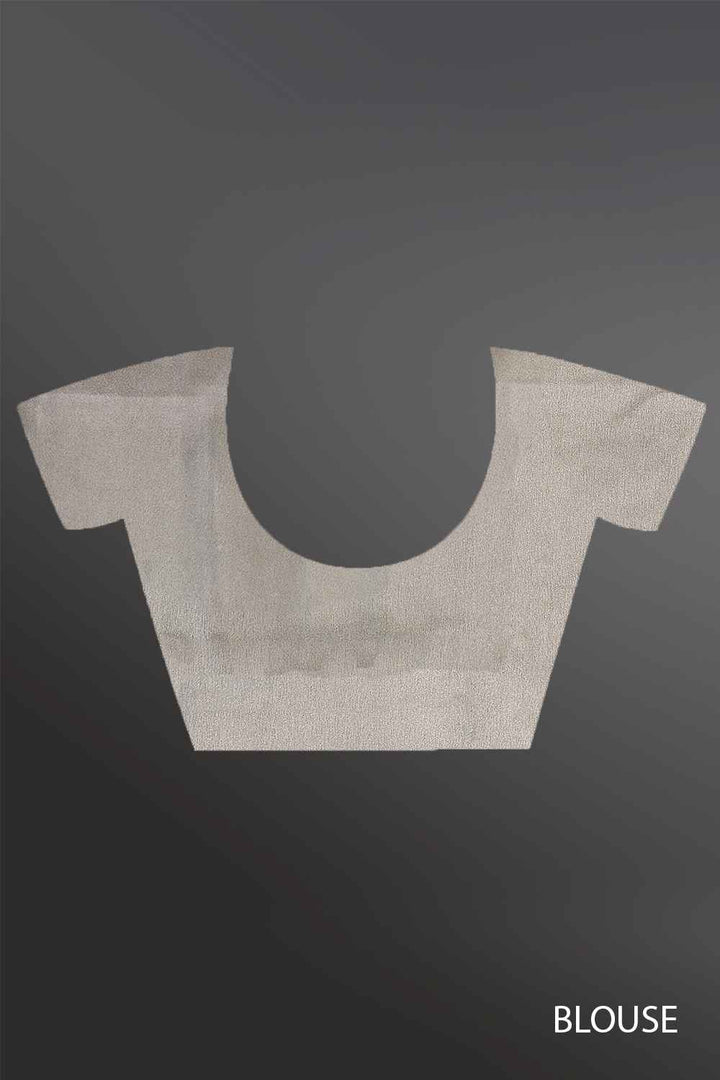 Silver Glitter Saree