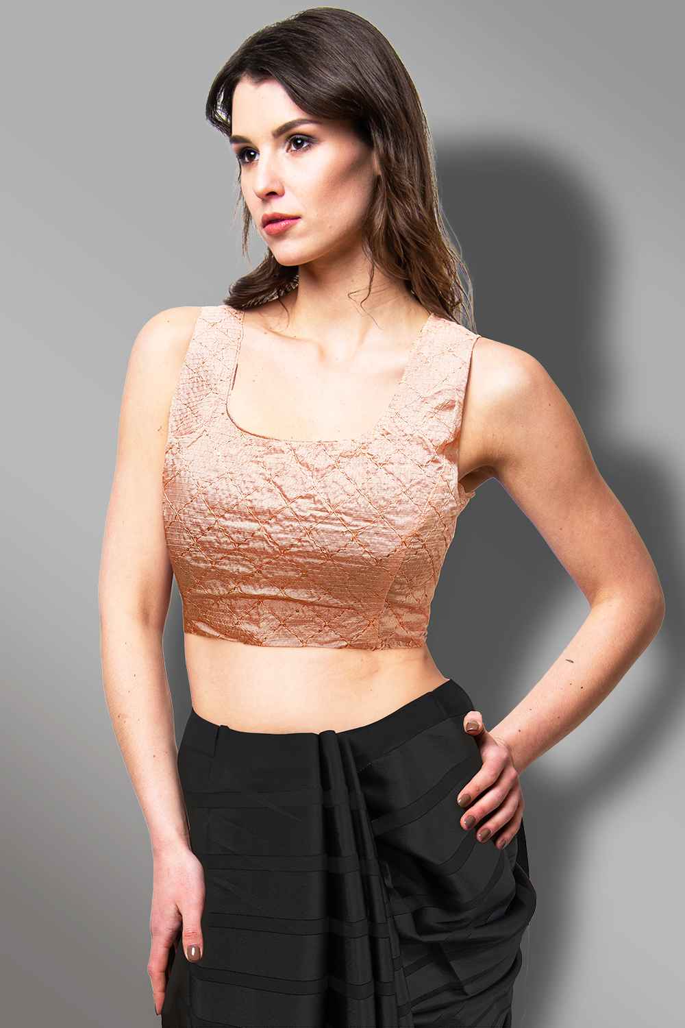 Sleeveless Silk Blouse