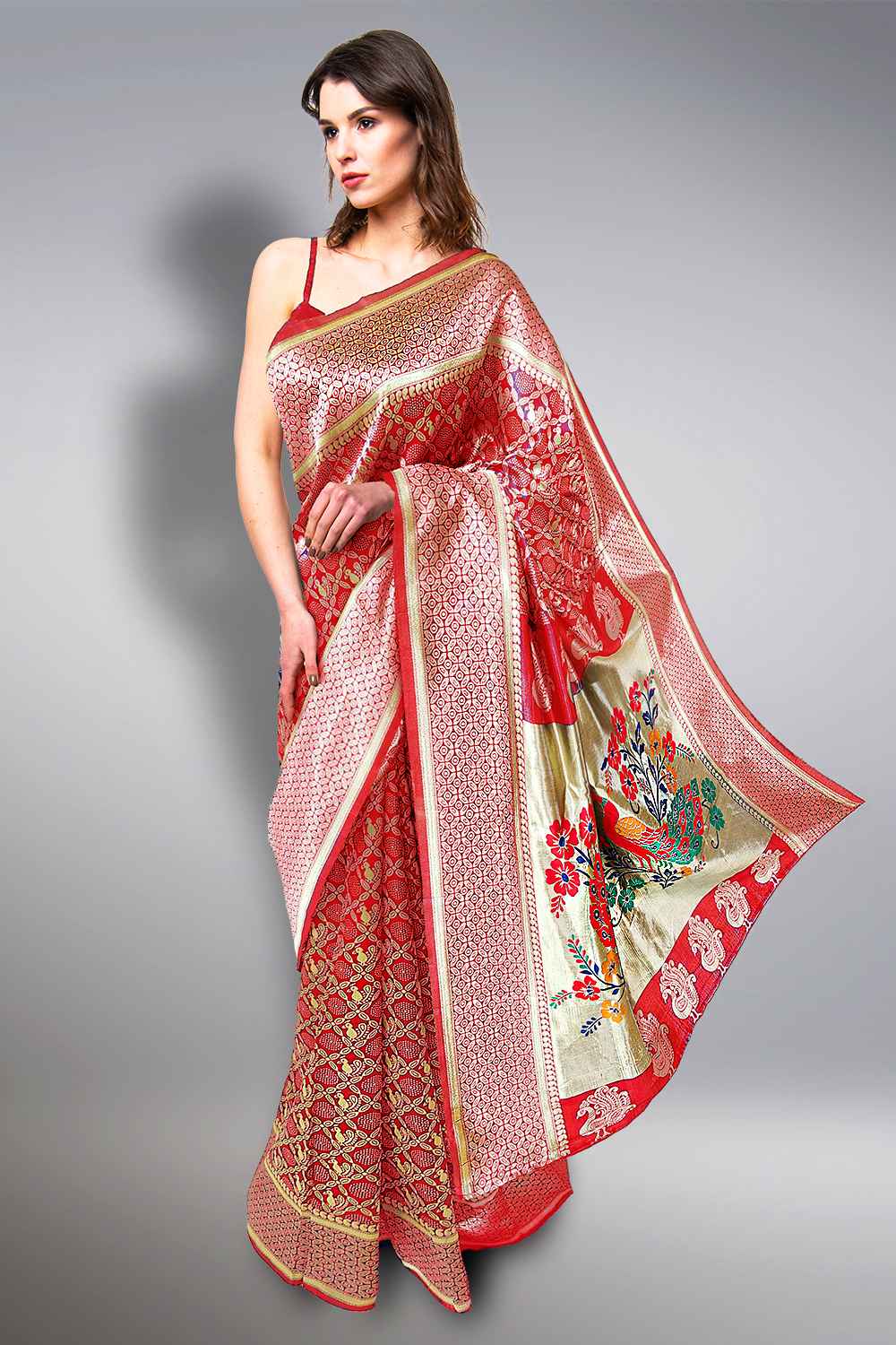 Maroon muhurtham saree best sale