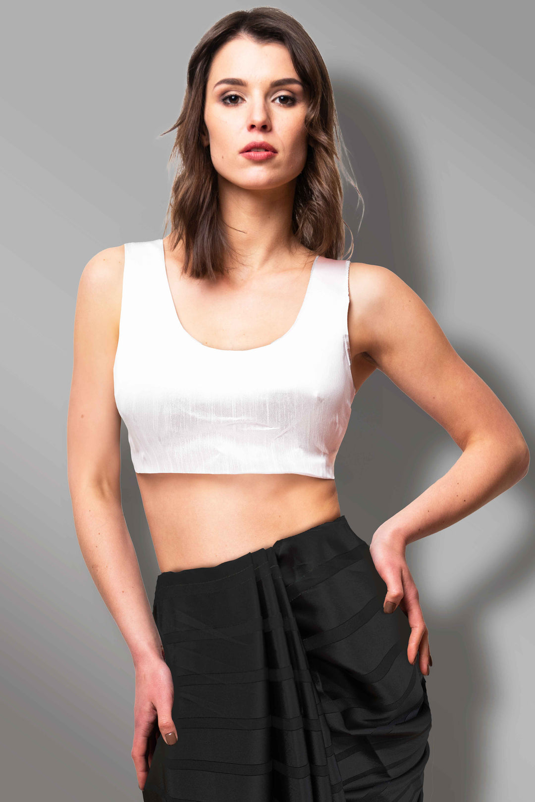 White Readymade Blouse