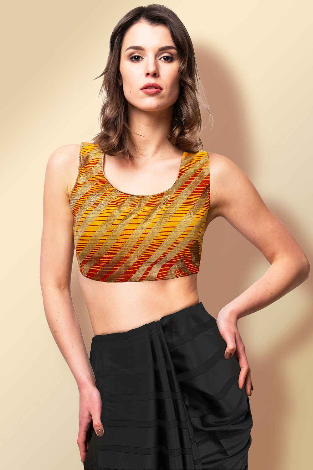 Yellow Readymade Blouse