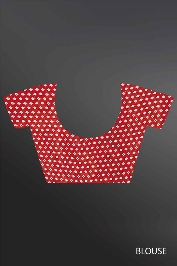 Yellow and Red Saree