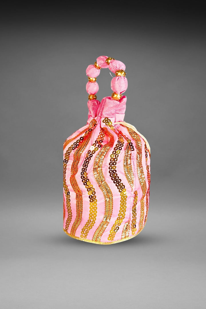 baby pink potli bag