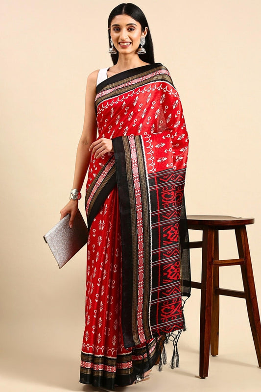 Party Wear Printed Butter Silk Sarees, 6 m (with blouse piece) at Rs  620/piece in Surat