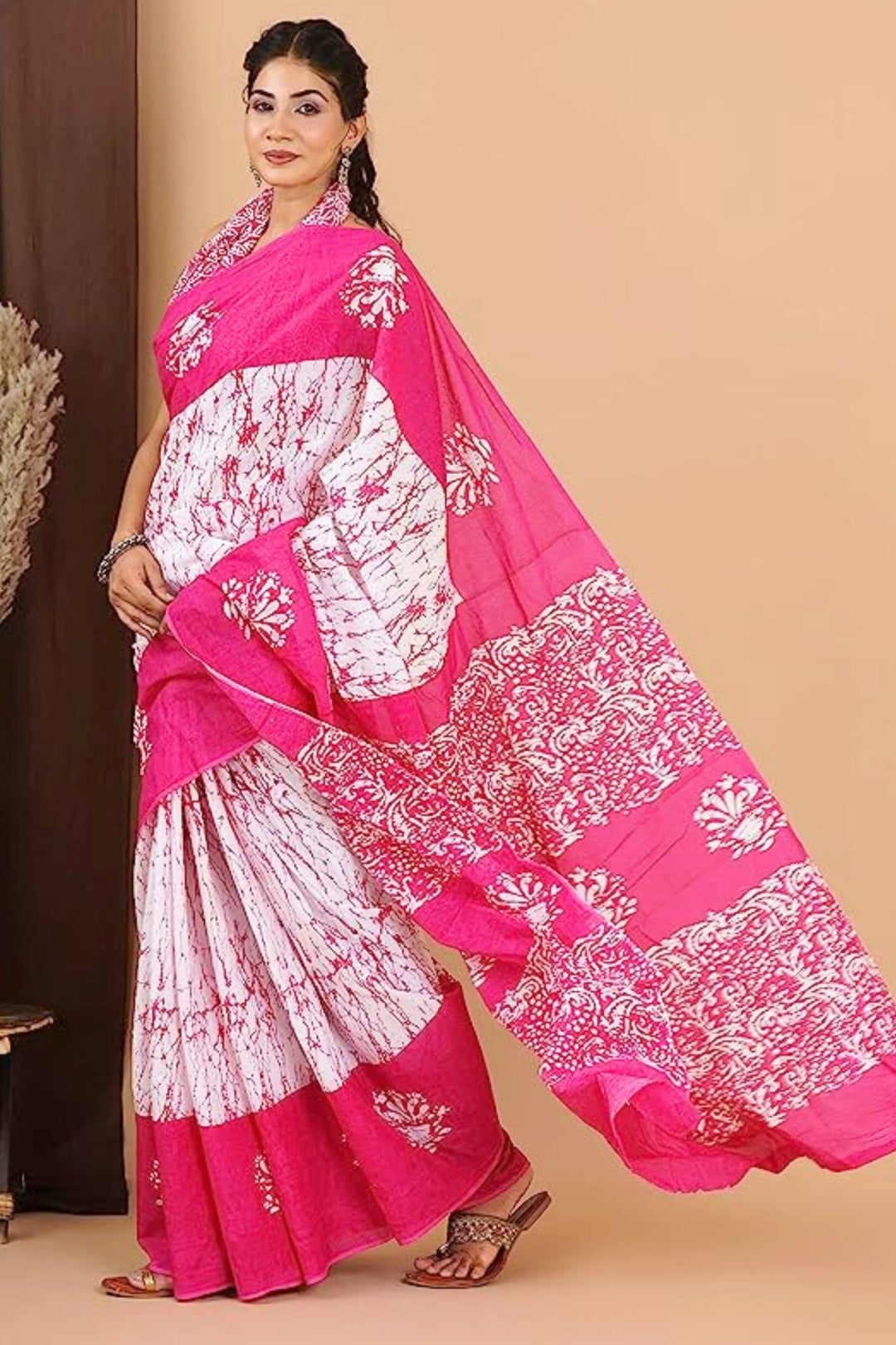 bichitrapuri cotton saree - semi silk cotton sarees - semi cotton sarees - mercerised cotton sarees - white mulmul saree - cotton boutique saree - tulsi cotton saree - plain mul cotton sarees