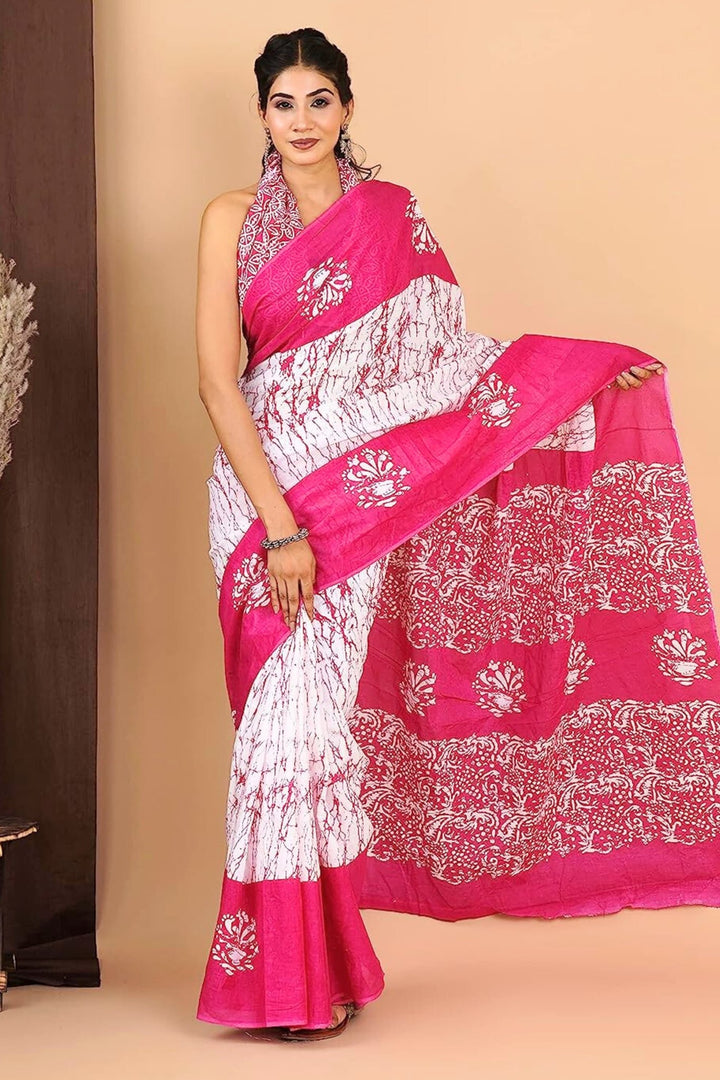 bichitrapuri cotton saree - semi silk cotton sarees - semi cotton sarees - mercerised cotton sarees - white mulmul saree - cotton boutique saree - tulsi cotton saree - plain mul cotton sarees