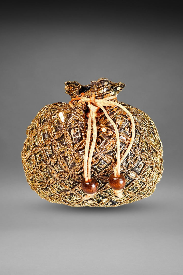 Black Party Wear Potli Bag