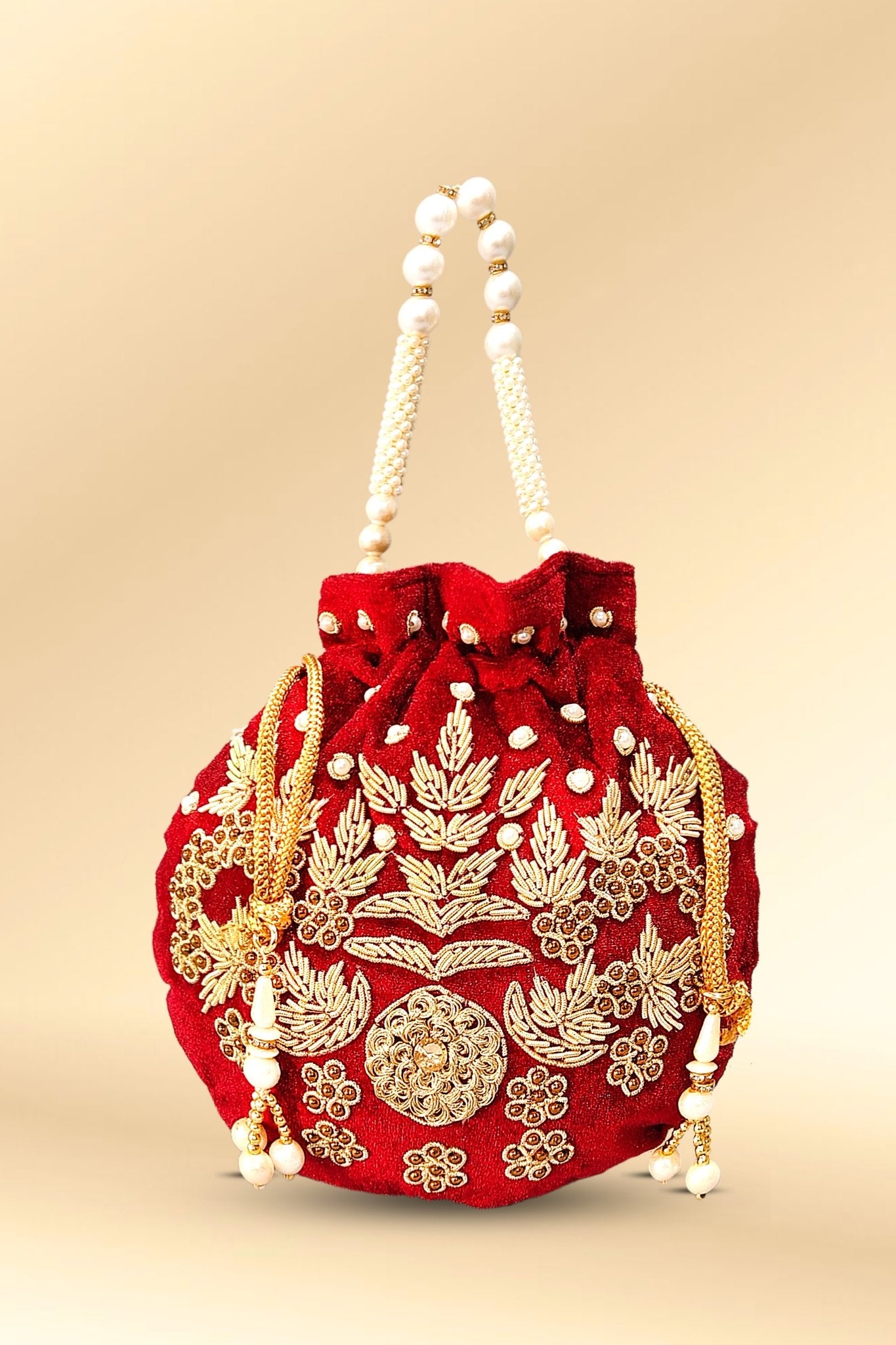 FILORA Women's Ethnic Rajasthani Silk Potli Bag/Potli Purse/Bridal Clutch/Bridal  Purse (Combo Potli Red Pink Green) : Amazon.in: Fashion