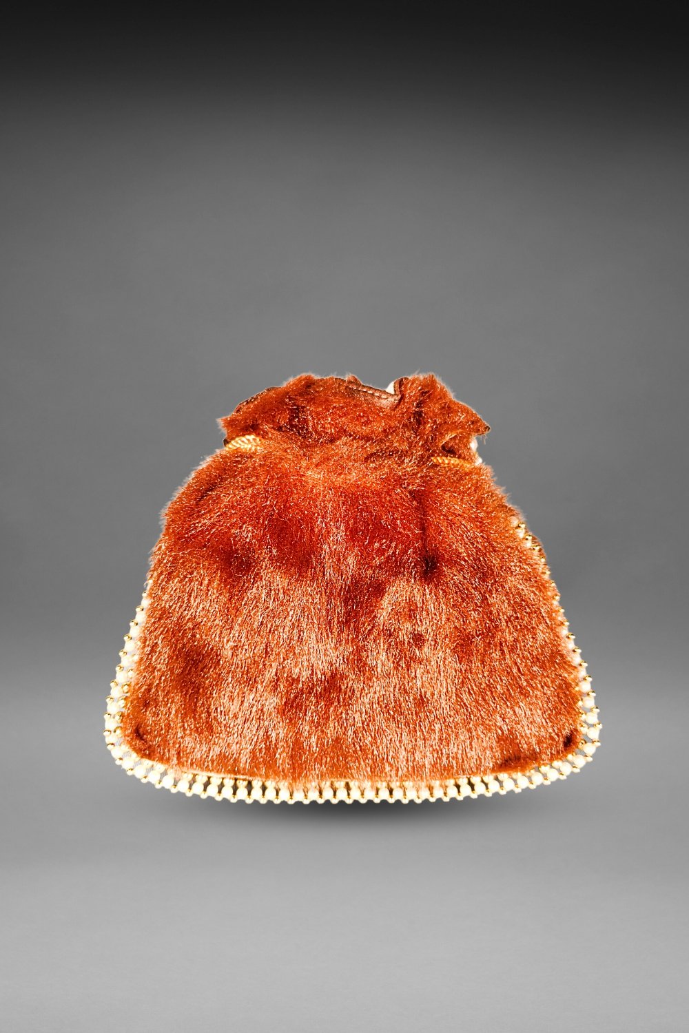 Brown Fur Potli Bag