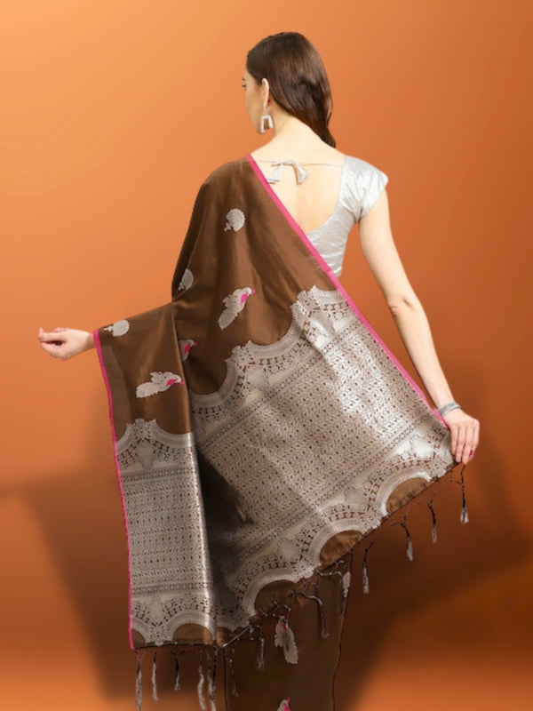 Soft Silk Patola Saree Contrast Blouse and Pallu – Reenaas Fashion