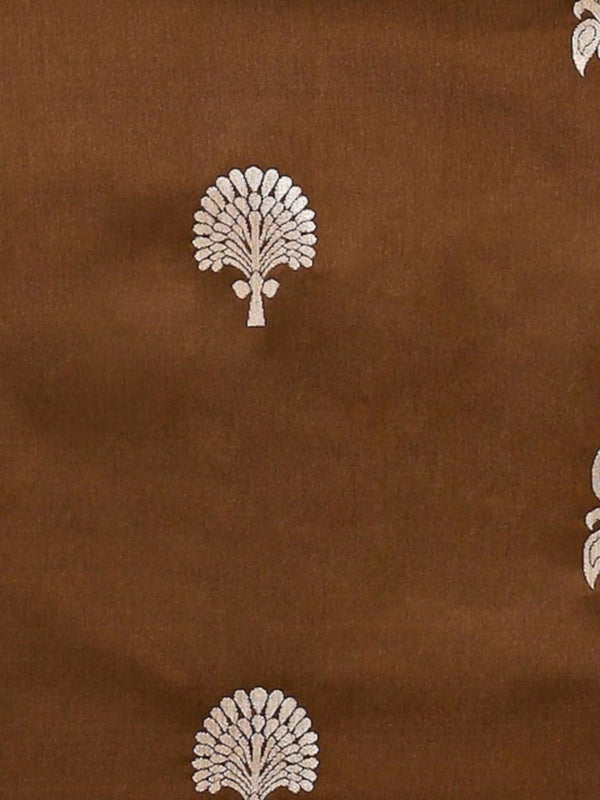 brown saree contrast blouse