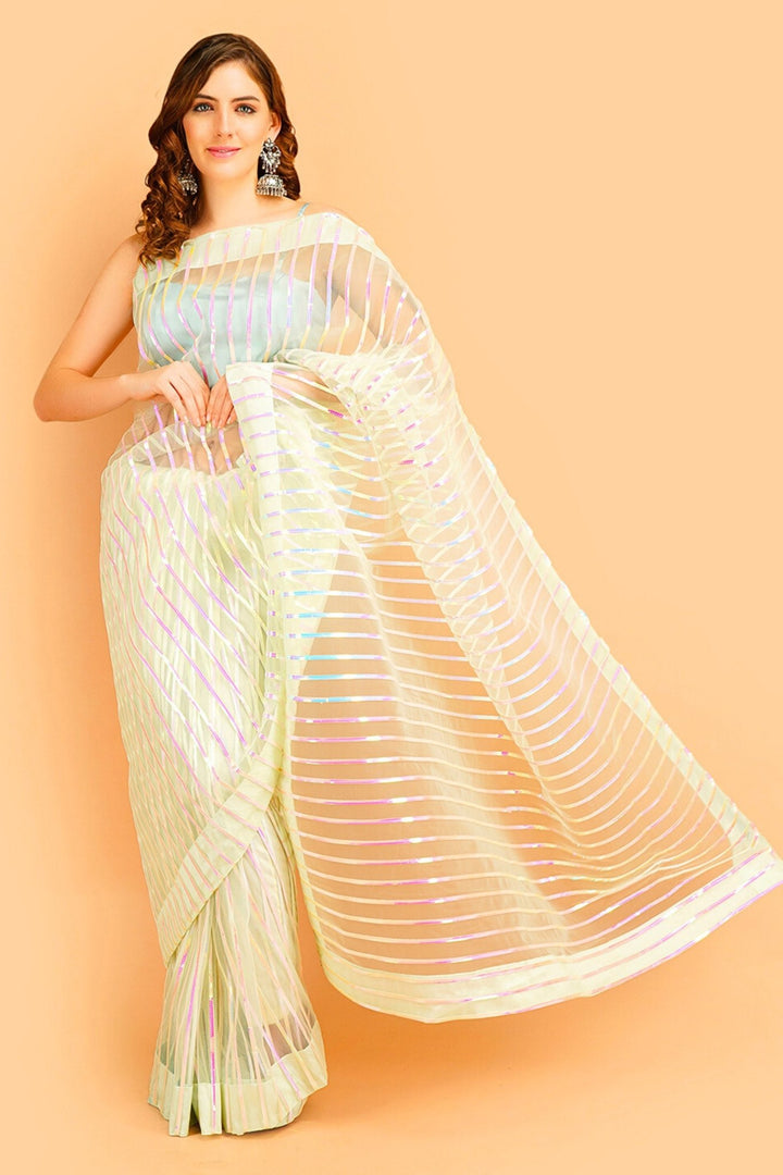 designer net saree