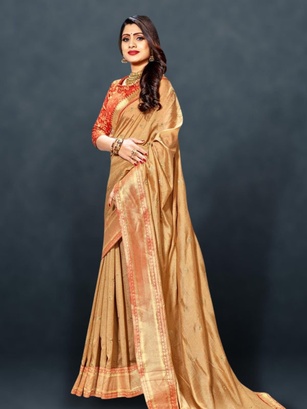 golden banarasi saree - golden banarasi silk saree