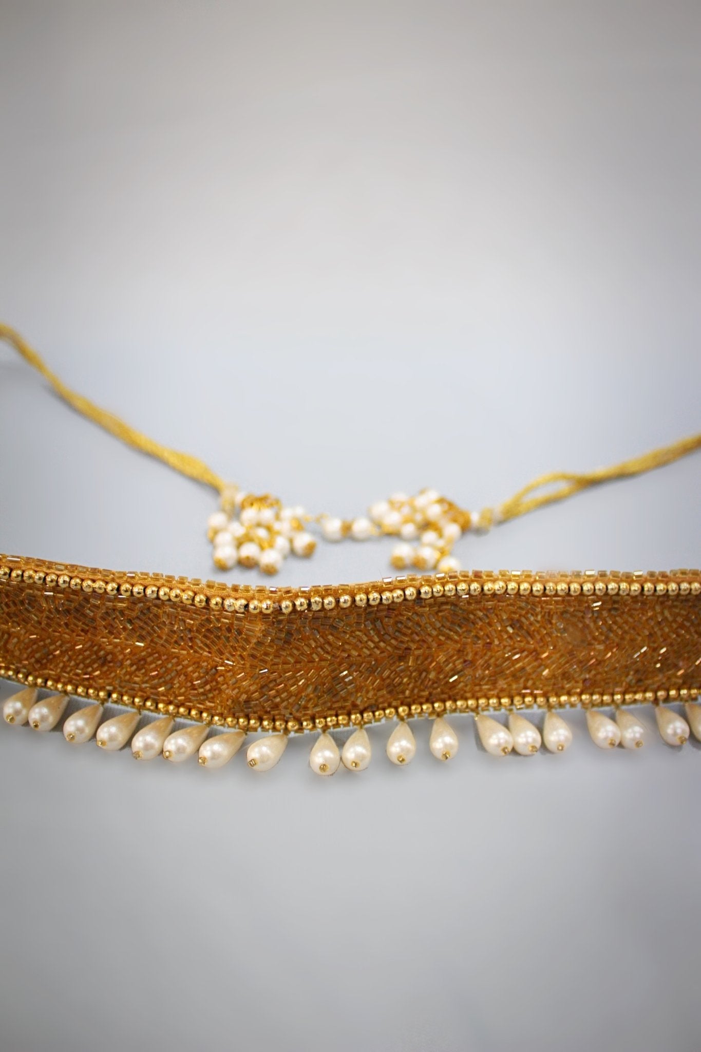 Beautiful Golden Color Saree Hip Belt With Stone Work – Chandler