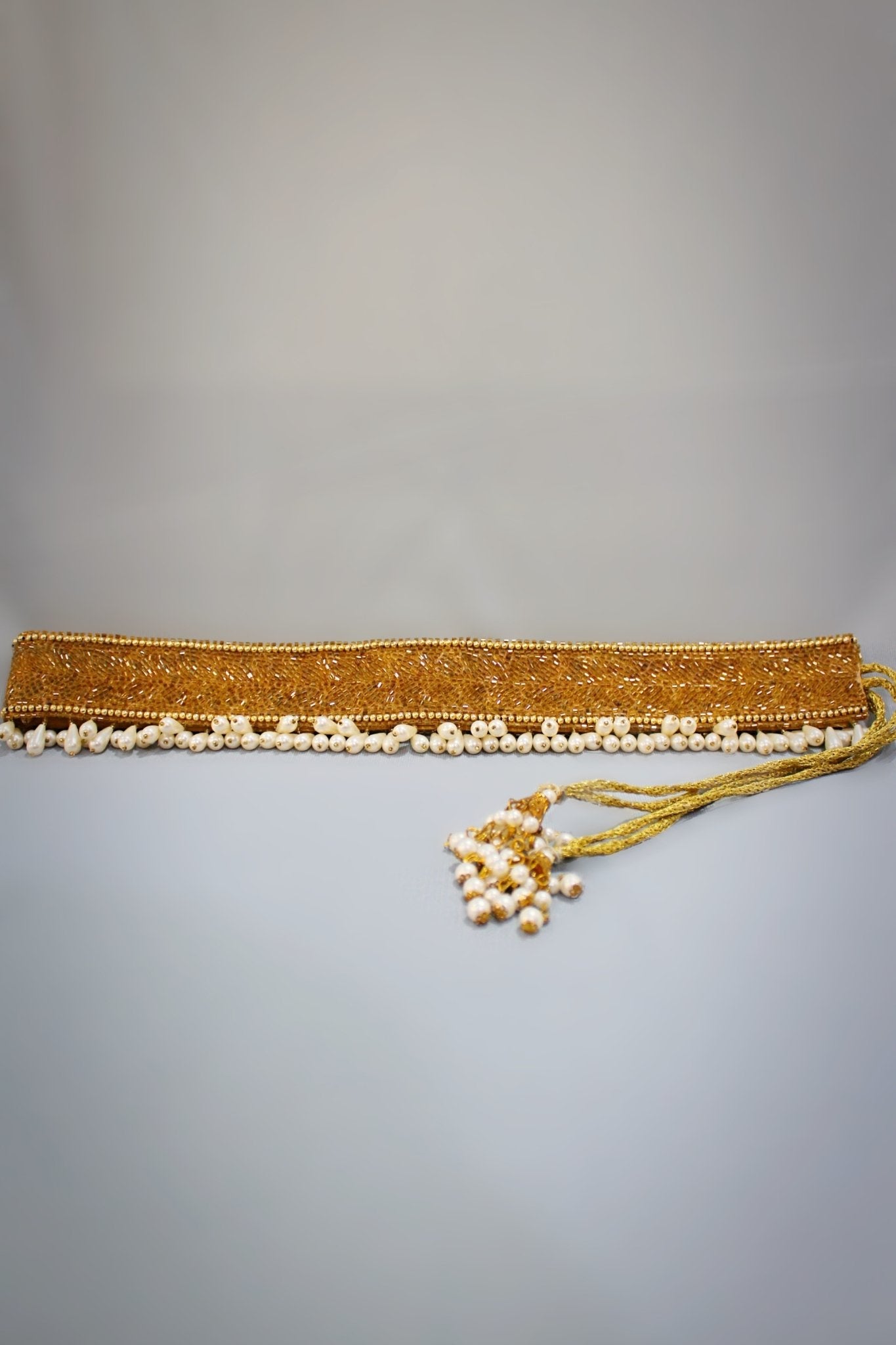 Silver Waist Belt for Saree - Handcrafted Golden Waist Belt