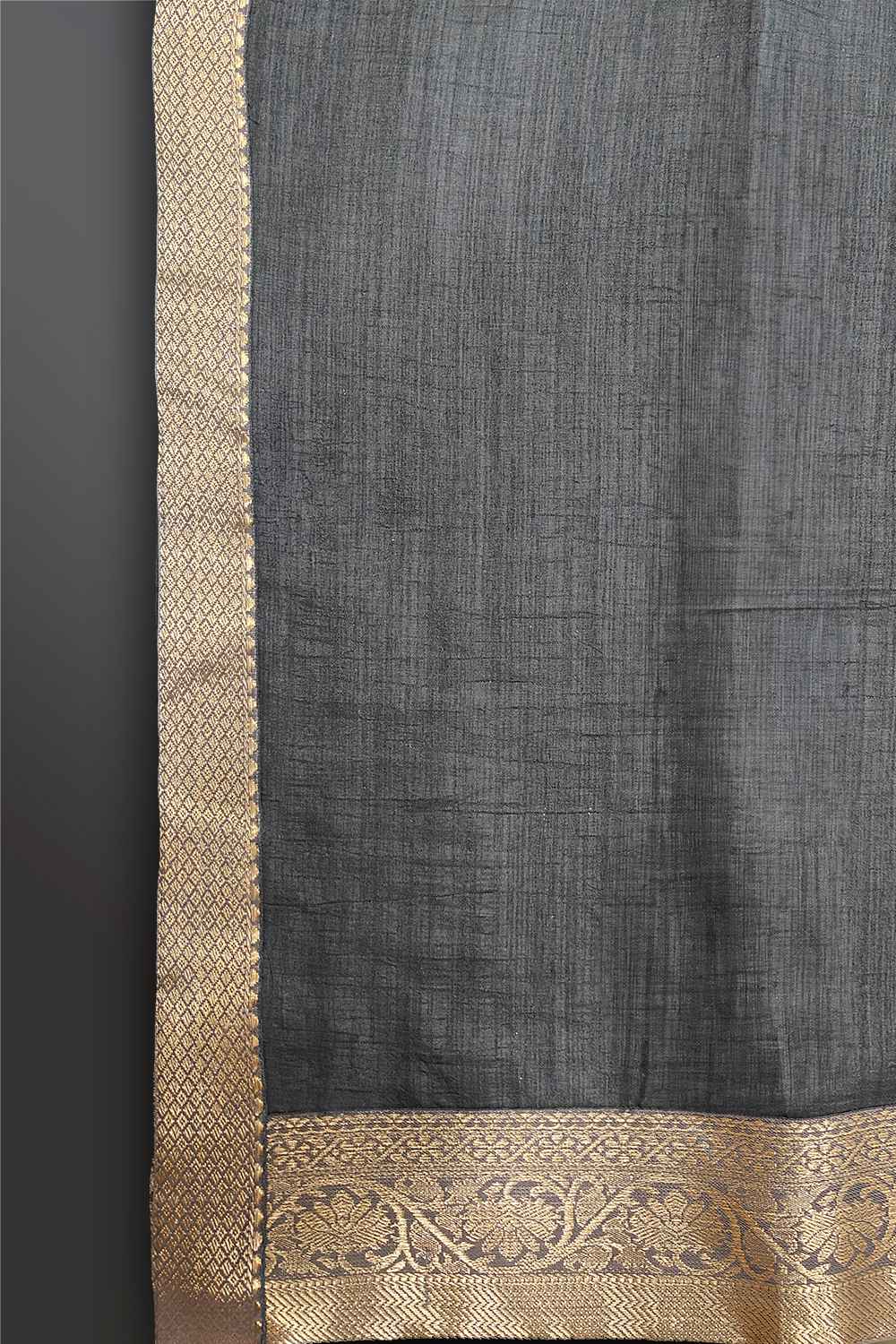 Grey Silk Saree