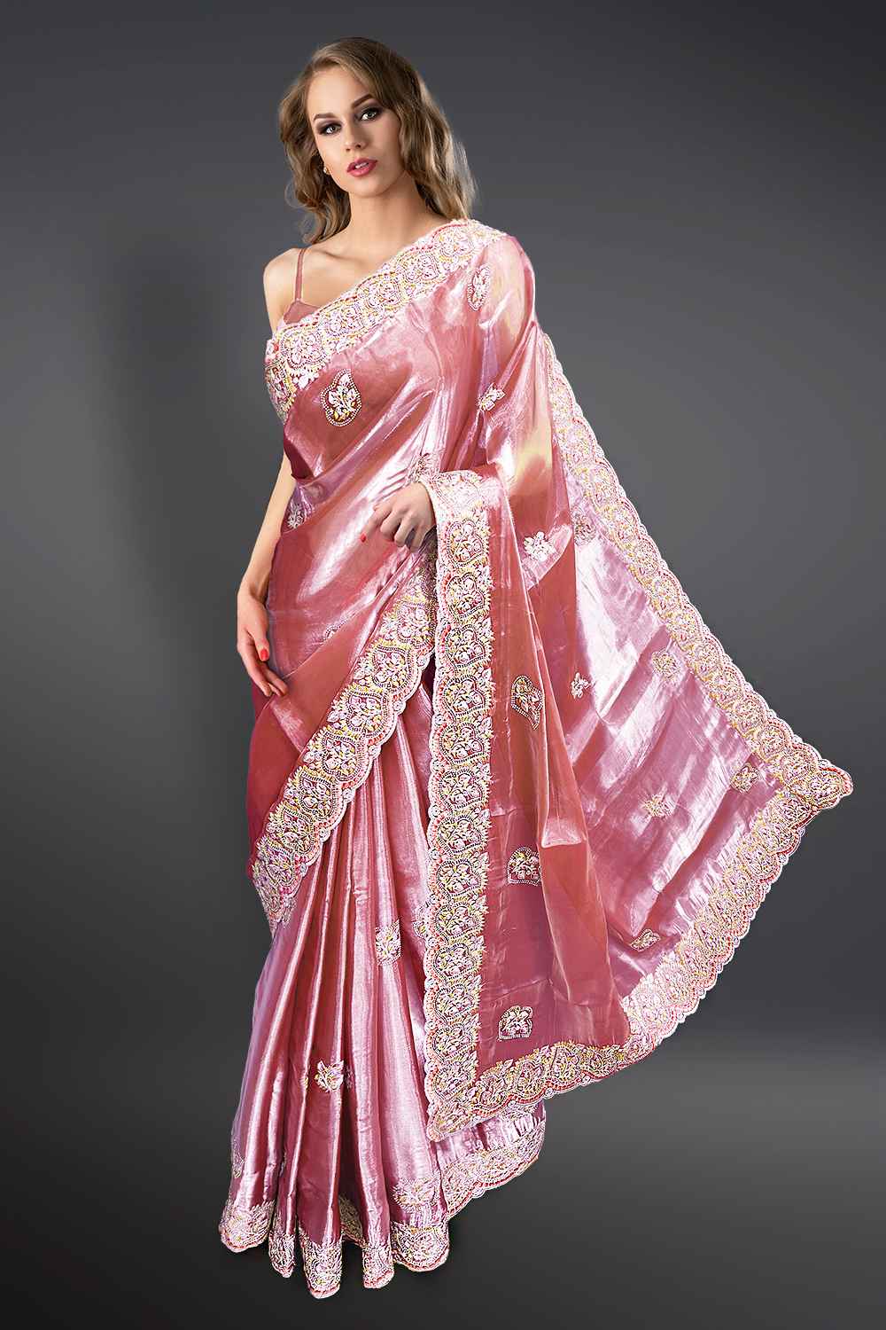 Heavy Stone Work Saree