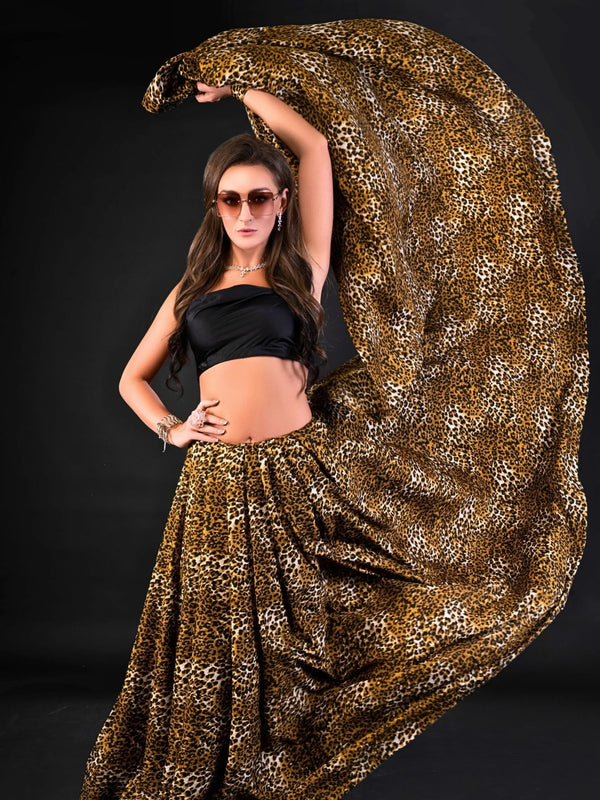 Cheetah print hotsell sarees online