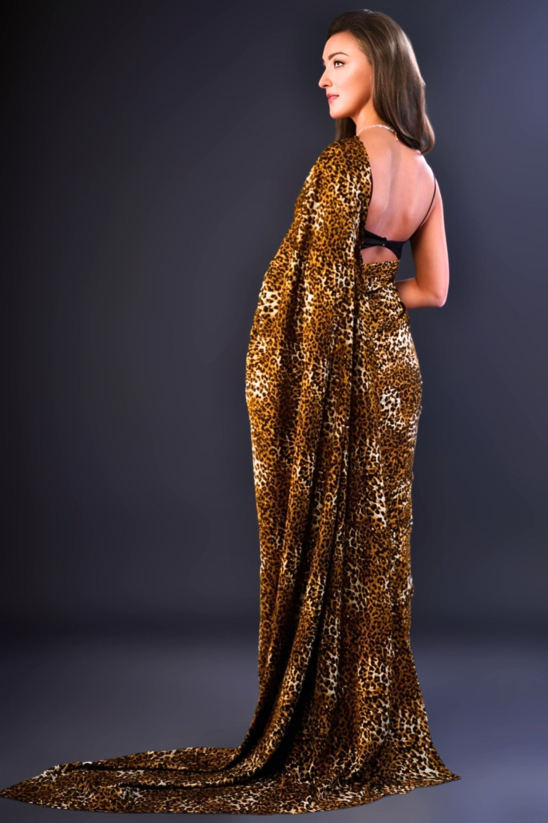 Cheetah Print Saree inspiration for a bold look