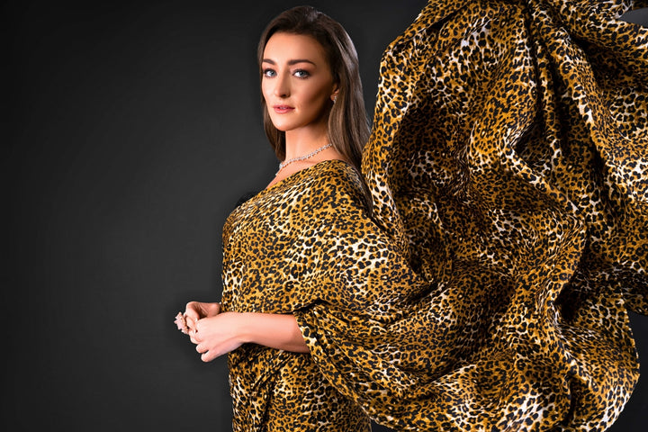 Leopard Saree styled for a party-ready look