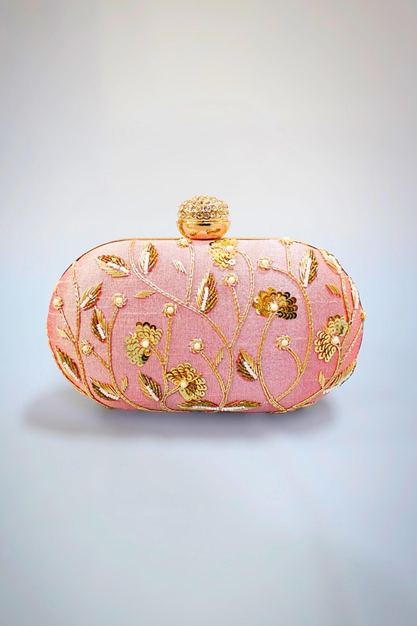 Buy Butterfly Luxury Embellished Light Pink Purse by GiaBella Shoes on  Selar.co