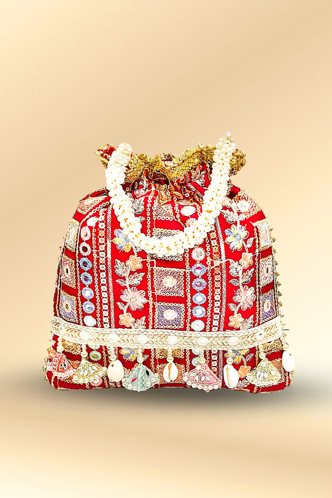Sequin Potli Bags for Wedding Function - Blingtastic Jewel