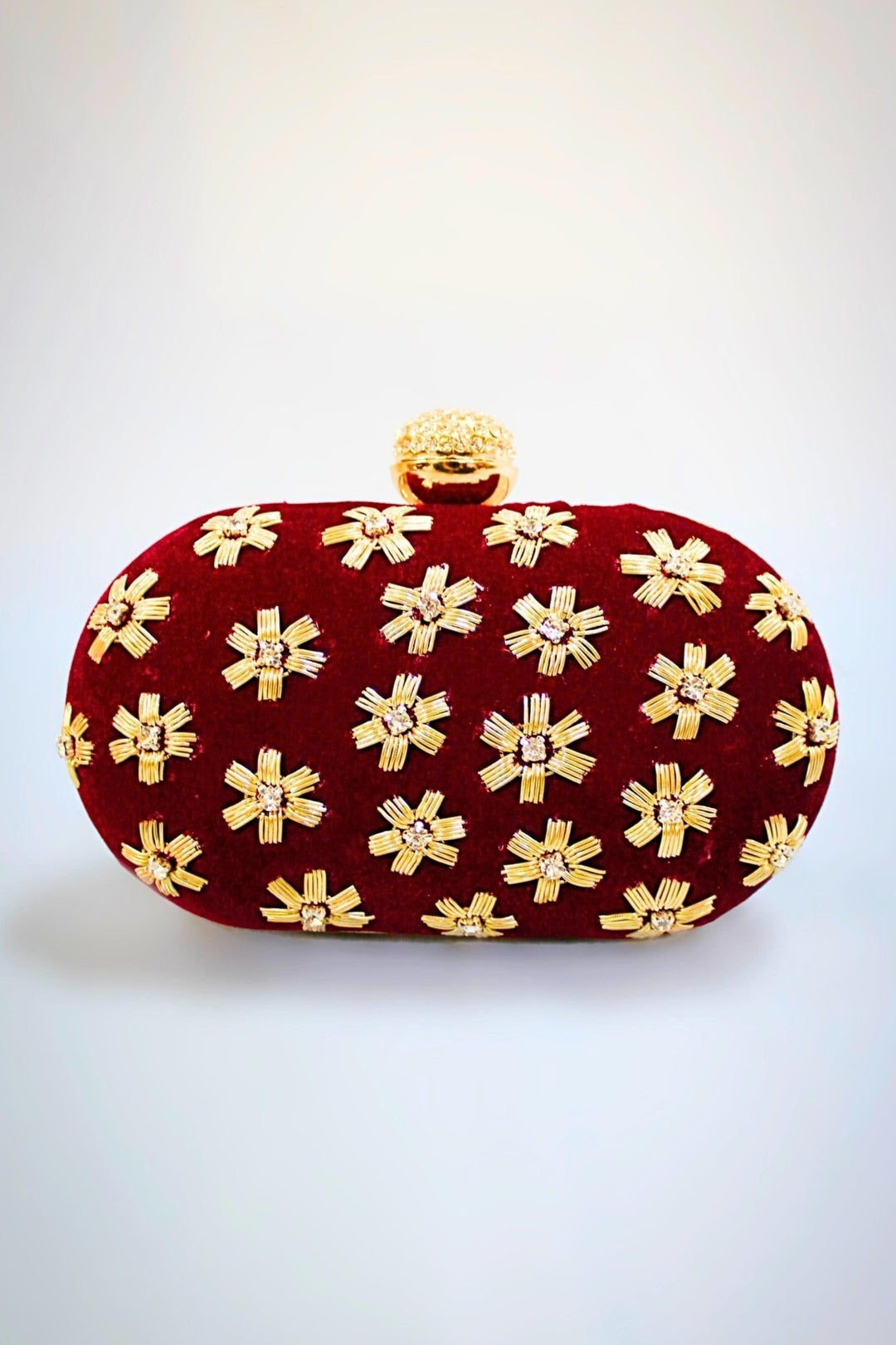 maroon purse