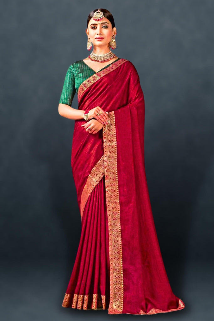 Maroon Pleated Statement Cocktail Saree | Saree look, Blouse designs silk,  Netted blouse designs