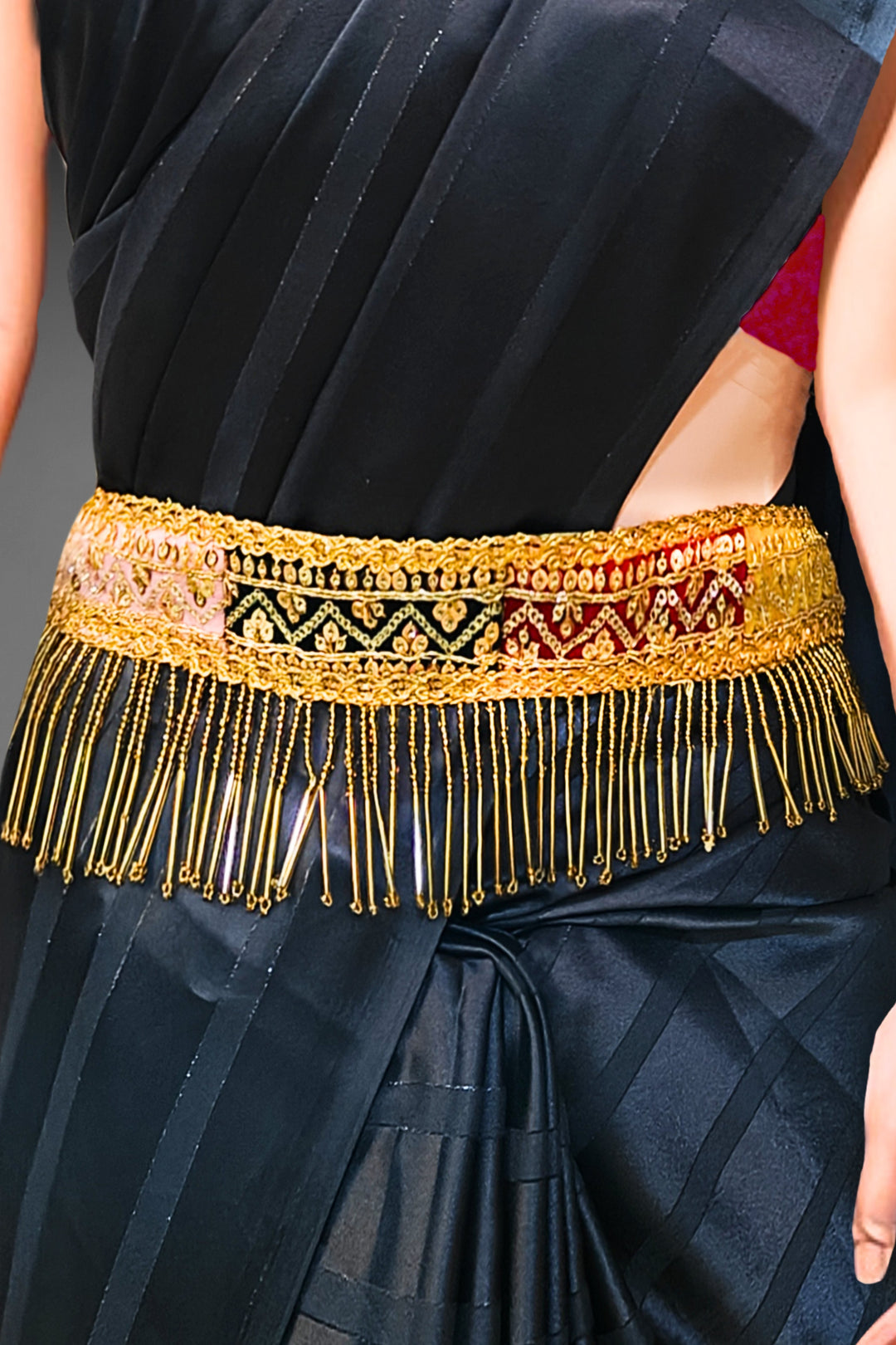 multicolour saree belt