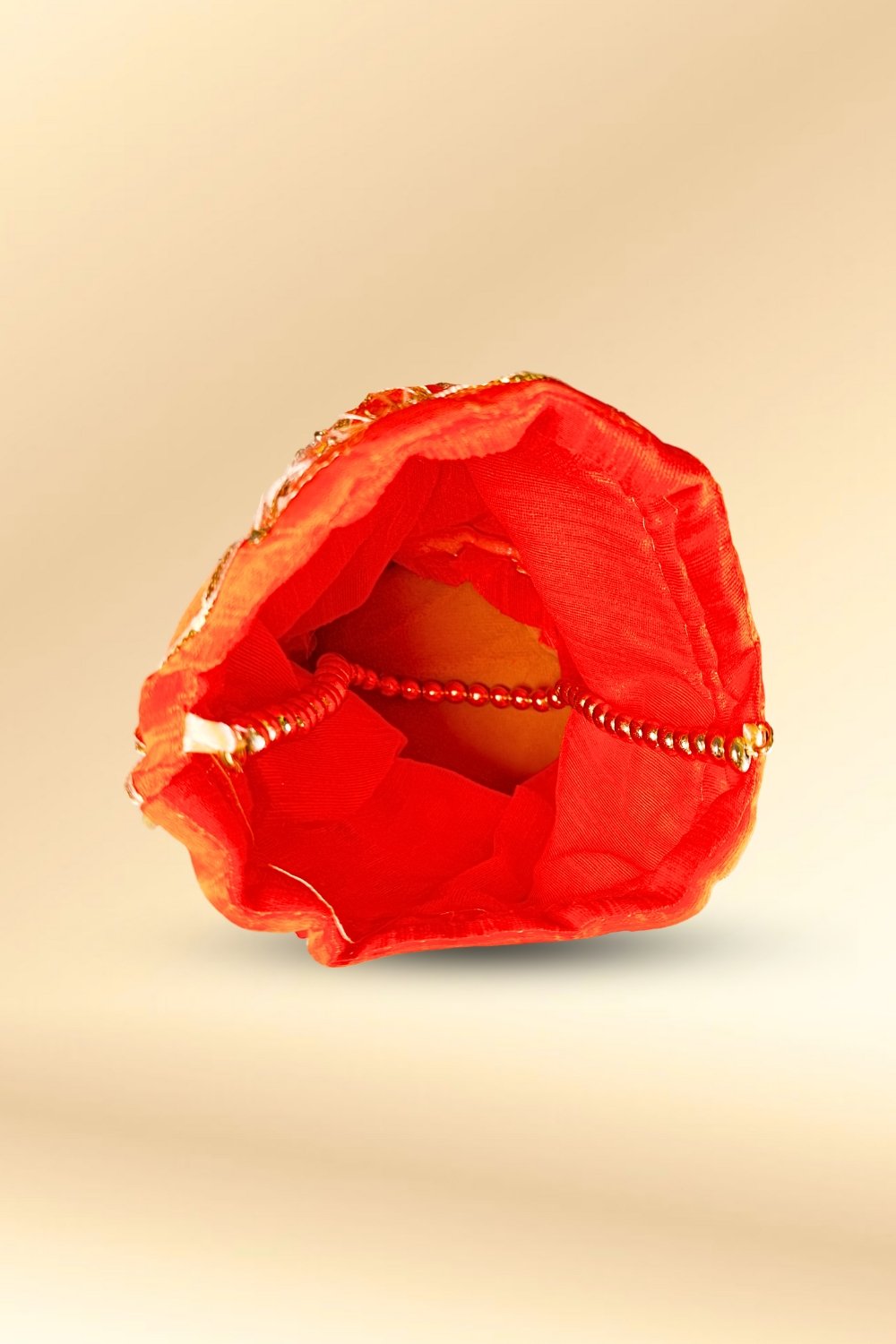 Orange Potli Bag