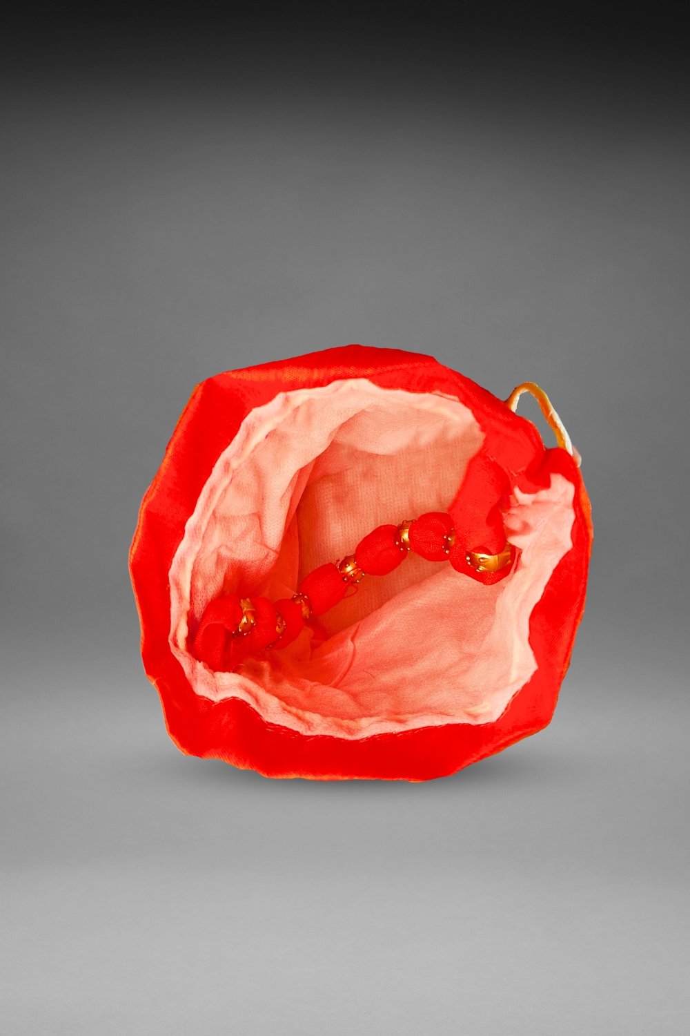 Orange Sequin Potli Bag