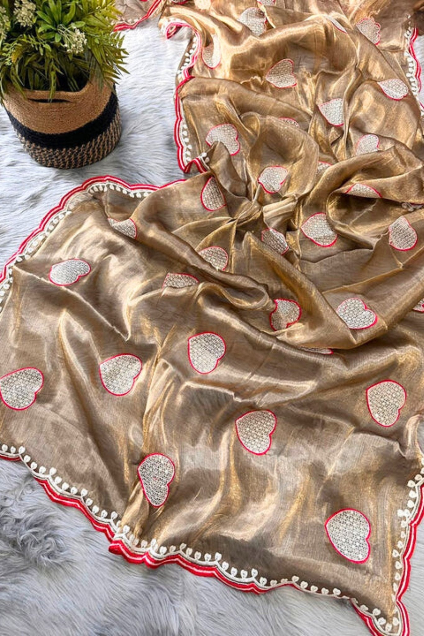 Pure Organza Silk With Beautiful Embroidery Work Saree at Rs 1513 | Mumbai|  ID: 24363848430