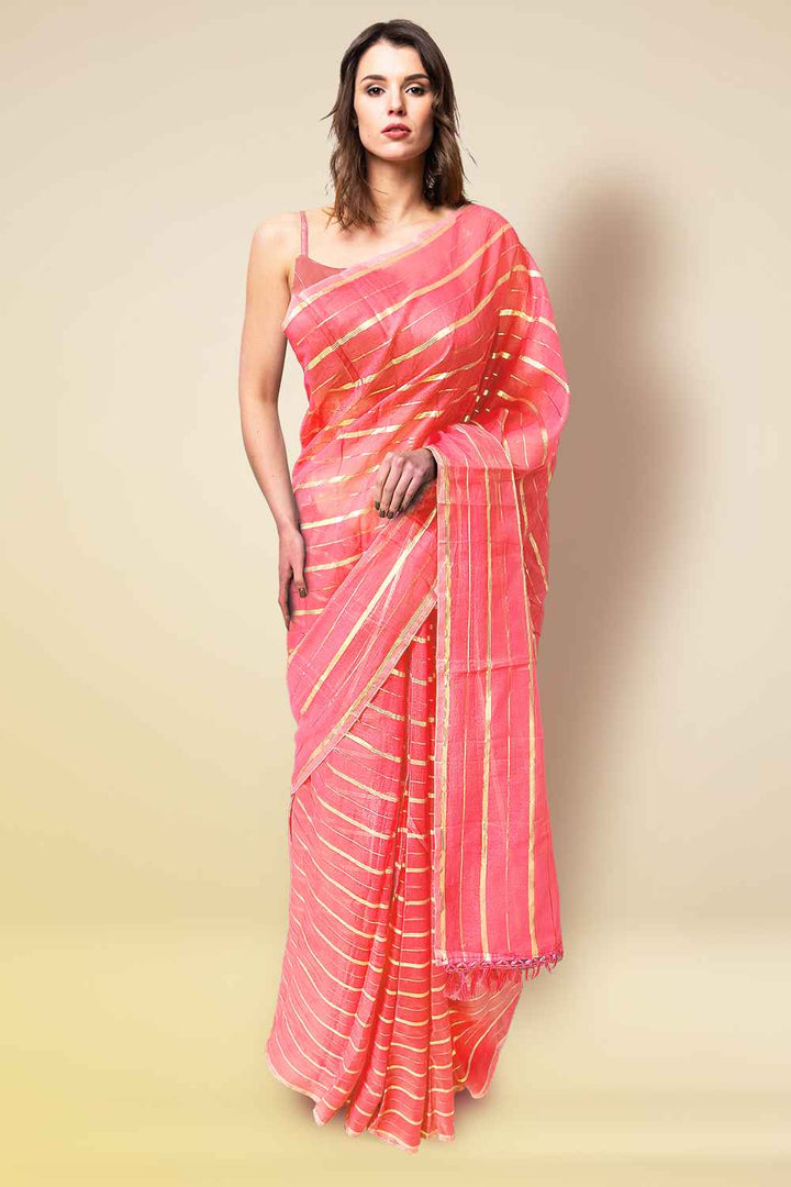 Party Wear Cotton Saree