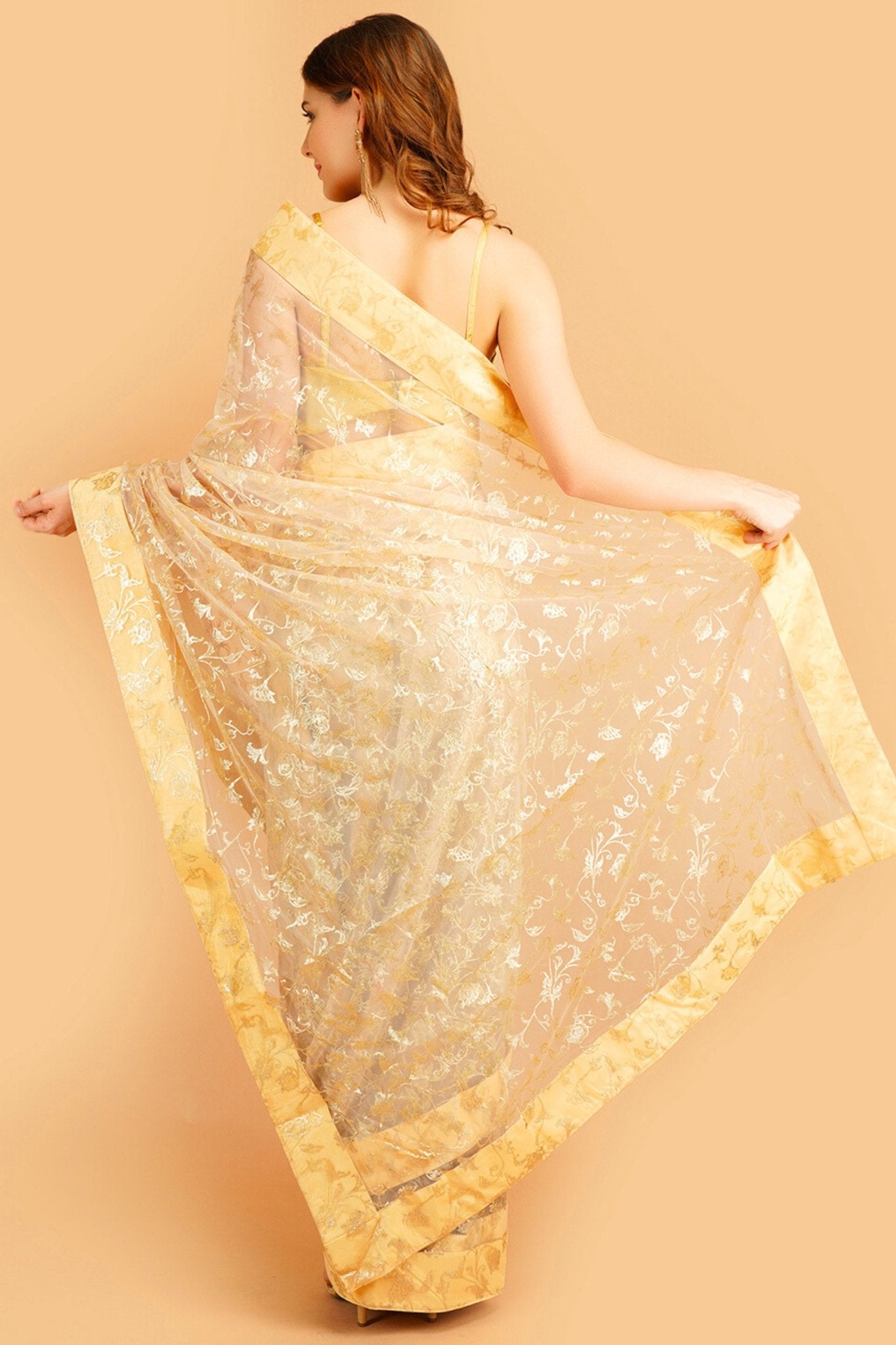 Admyrin Pink Fancy Silk Woven Designer Party Wear Saree With Blouse Piece