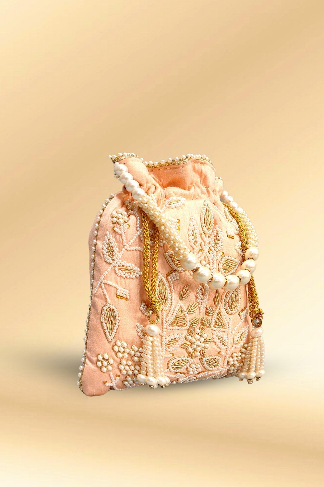 Buy Peach Embroidered Lucknowi Geometric Clutch With Sling by Naintara  Bajaj Online at Aza Fashions.