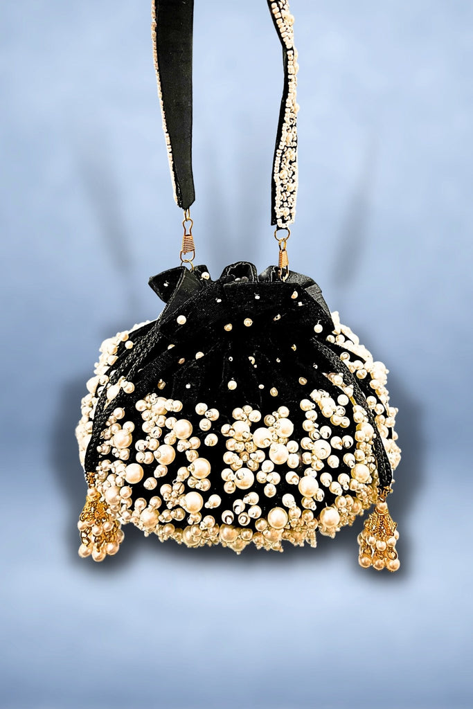 Cosmo Jewels Pearl potli bag Potli White - Price in India | Flipkart.com