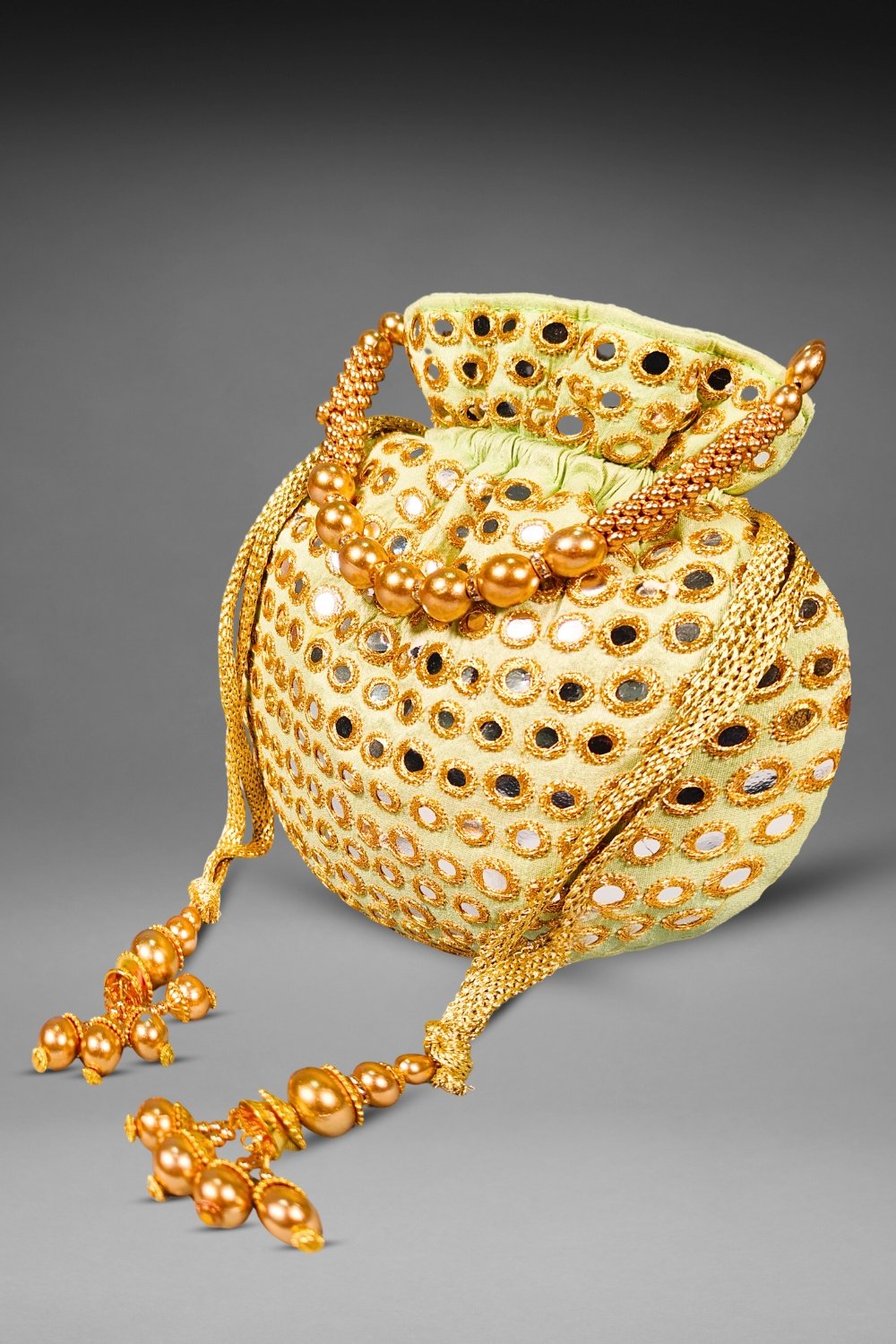 Pista Green Potli Bag