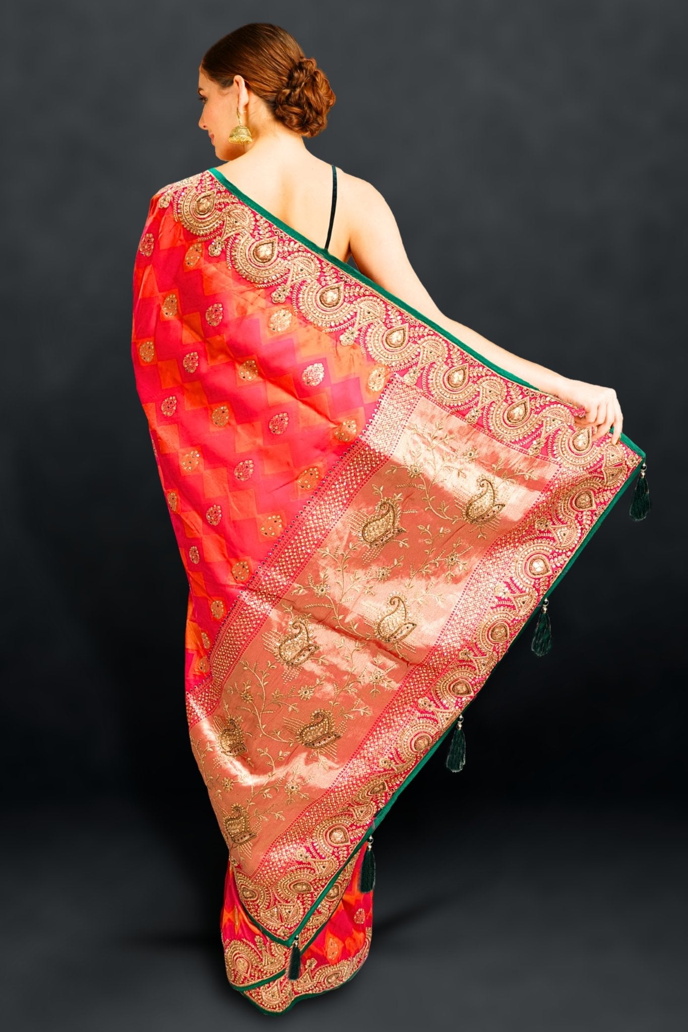 Pure Kanchipuram silk saree handwoven with unique collection –  www.kosigam.com