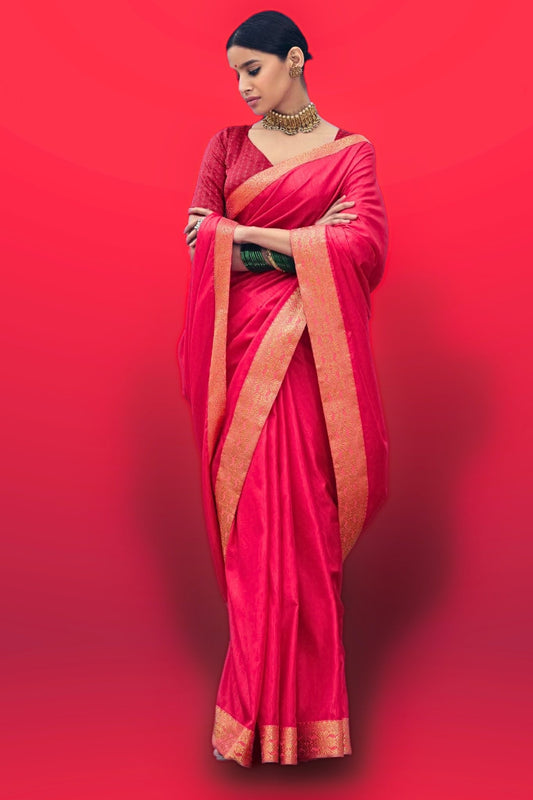 red pattu saree - red colour pattu saree - red pattu sarees for wedding