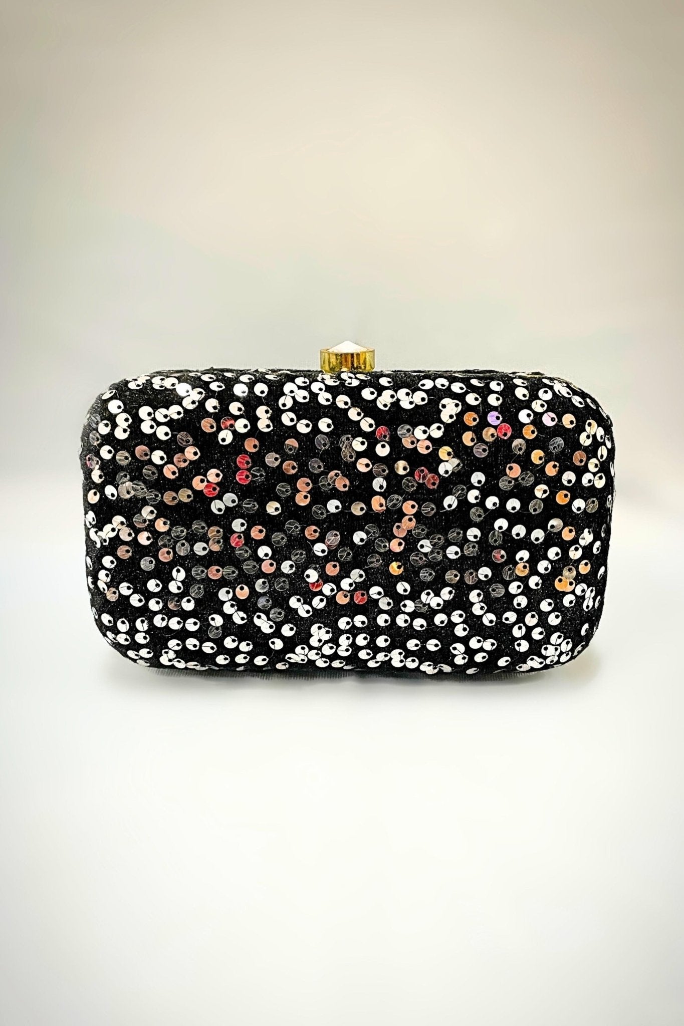 Black sequin 2024 clutch purse