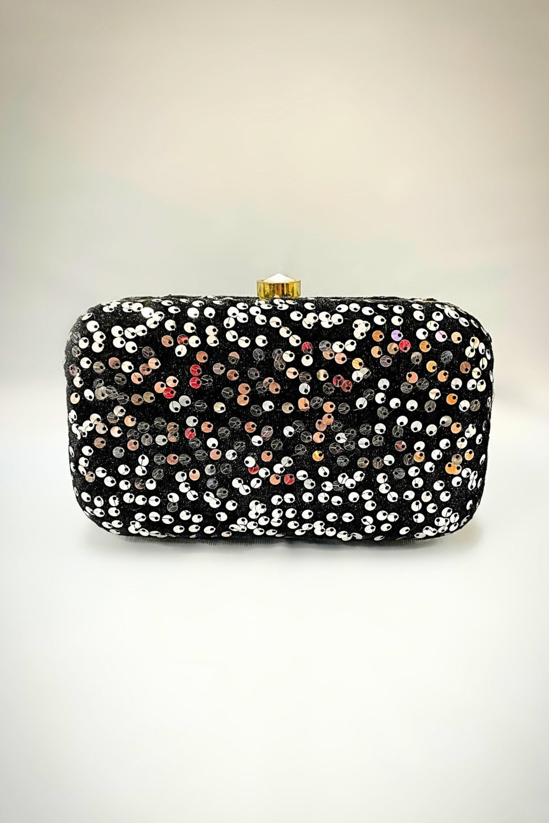 sequin clutch - sequin purse - black sequin clutch