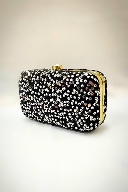 Polka dot clutch on sale bag