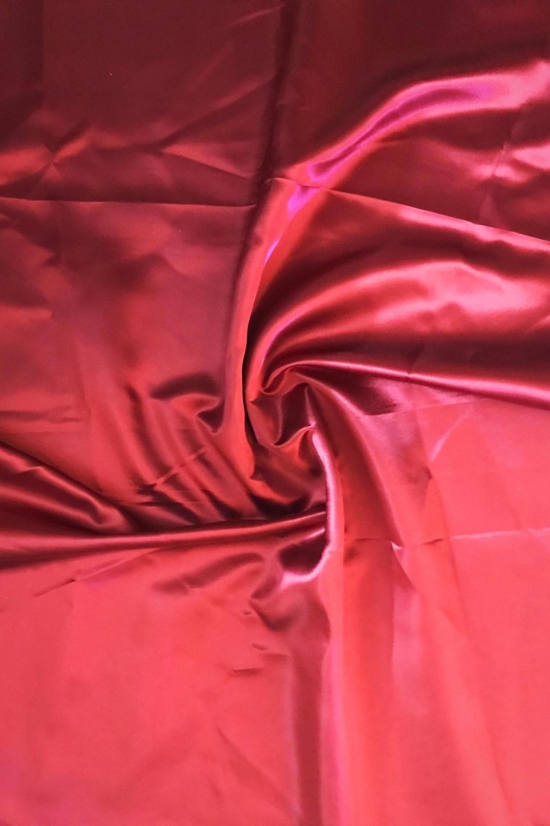 Maroon Satin Blouse Fabric - Sttylme
