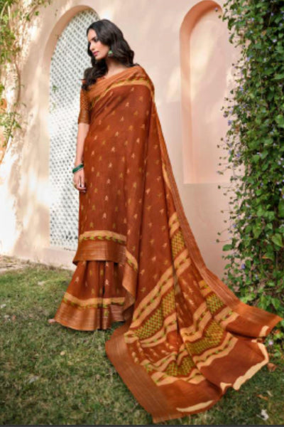 Simple-Rhyme-Lenin-Saree-Brown-Sttylme