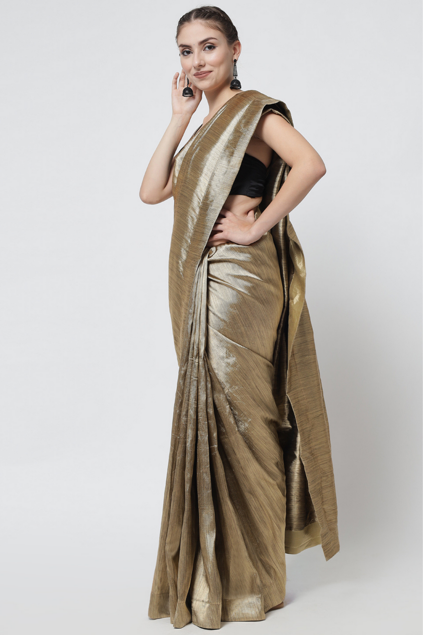 Curious Copper Saree